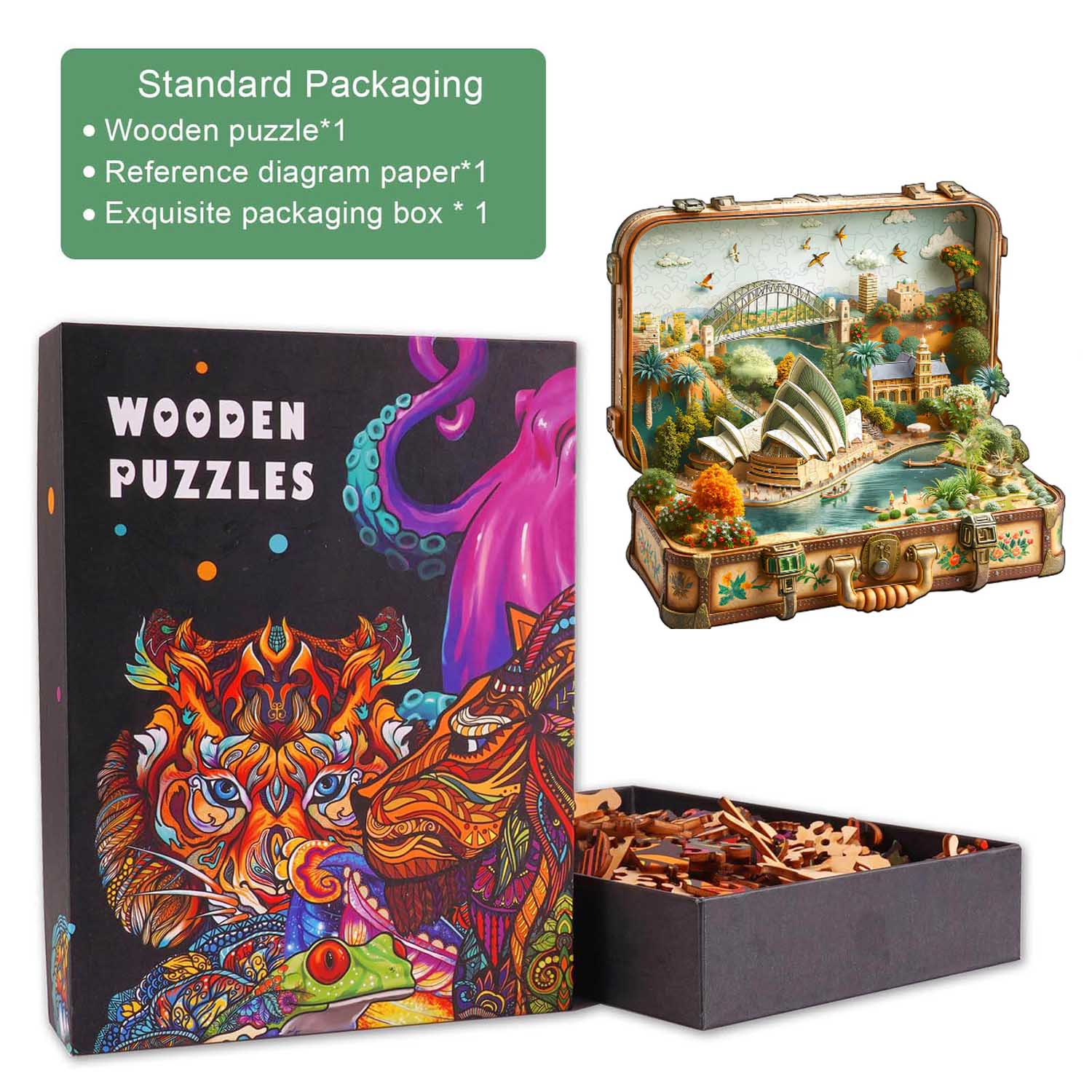 Sydney Opera House Tour Wooden Jigsaw Puzzle