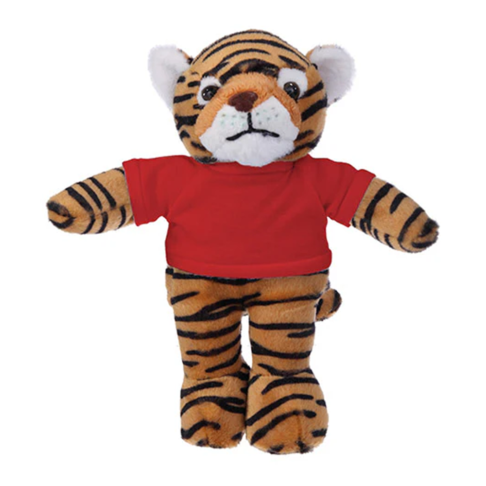 Soft Plush Tiger with Tee 8inch