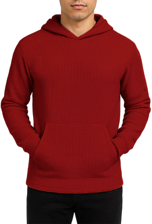 Men's Multi Pack Waffle Knit Pullover Hoodie (S-6XL)