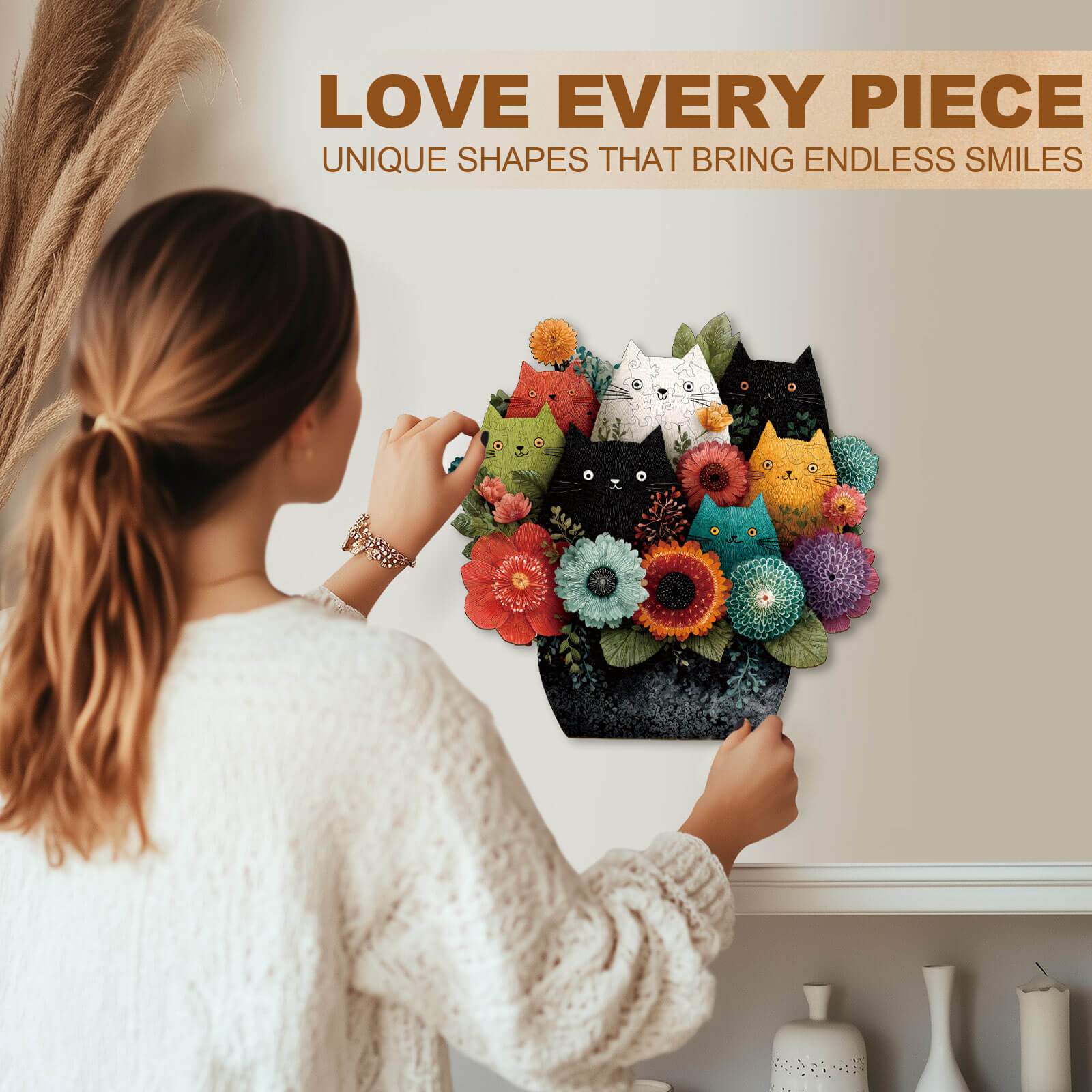 Felted Friends Wooden Jigsaw Puzzle