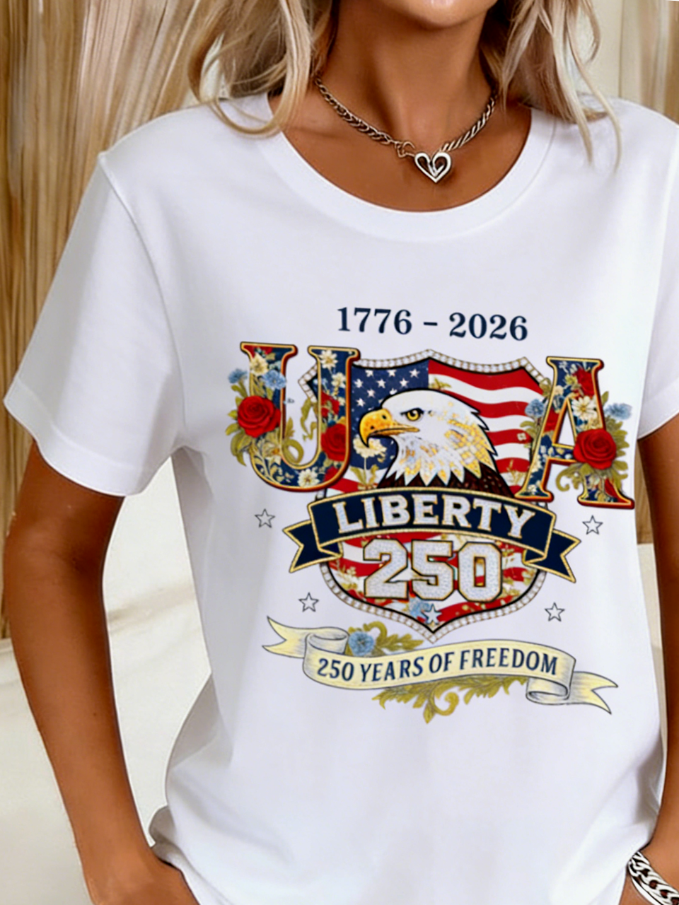 Casual Text Letters Regular Fit Cotton T-Shirt