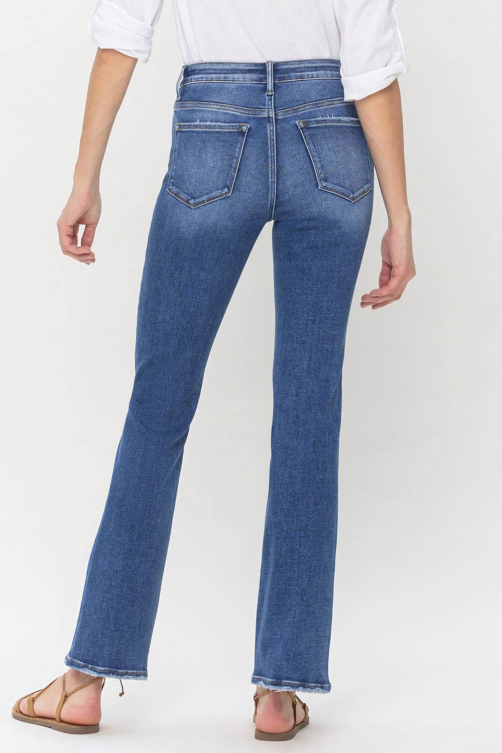 Loveret Full Size High Rise Slim Bootcut Jeans