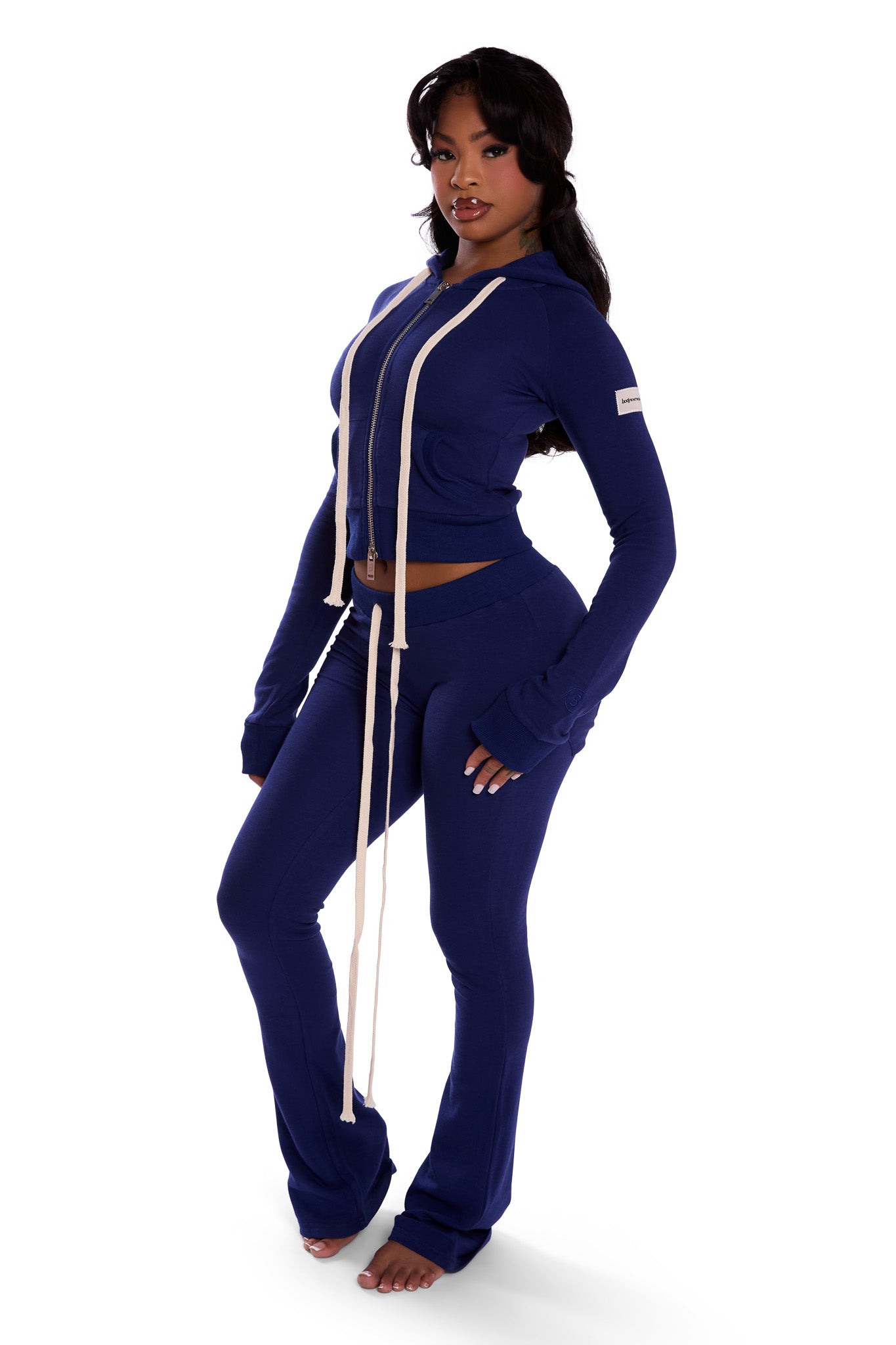 BODY KNITWEAR PANTS (NAVY)