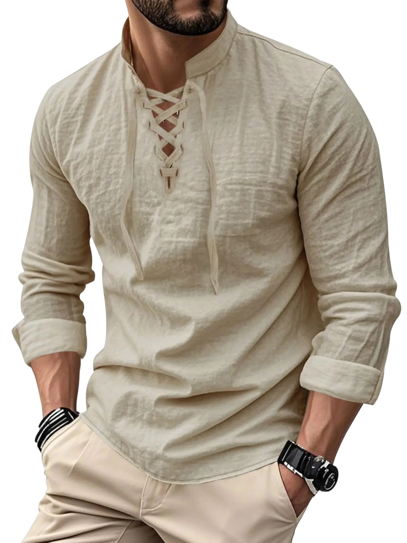Men's Lightweight Breathable Linen Shirt