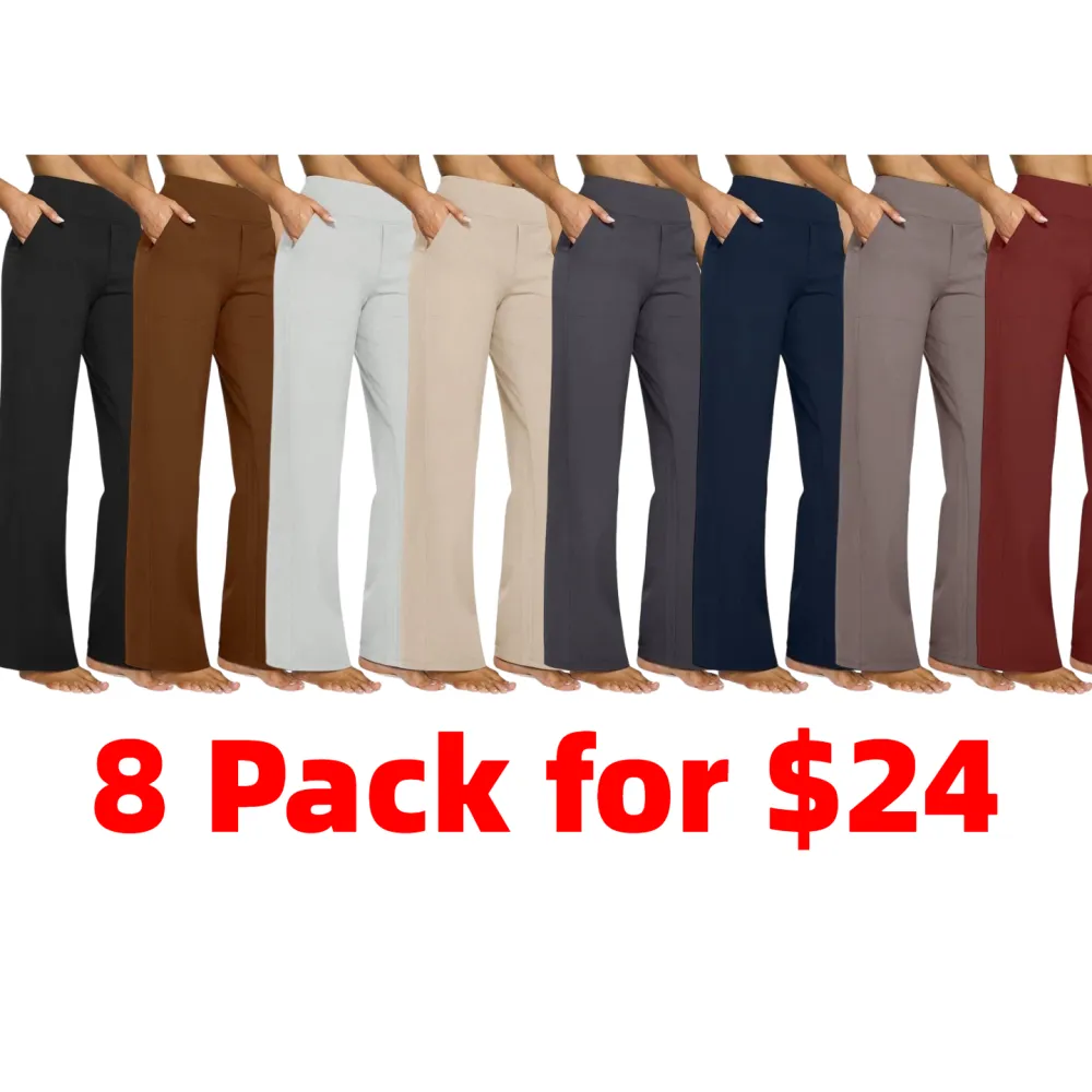 Women Loose High-Waist Business Casual Pants