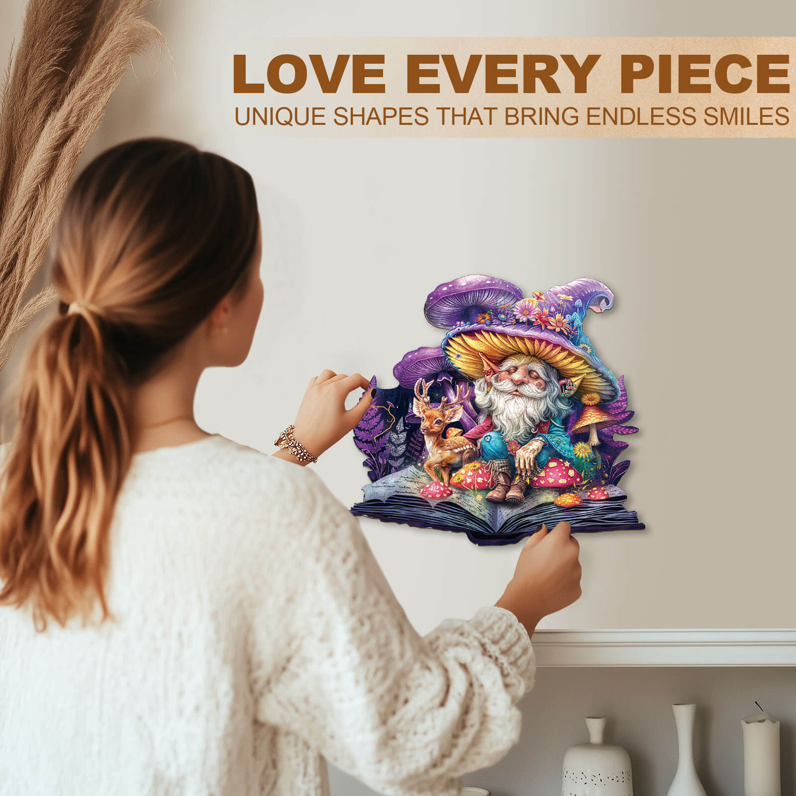 Mushroom Secret Wooden Jigsaw Puzzle