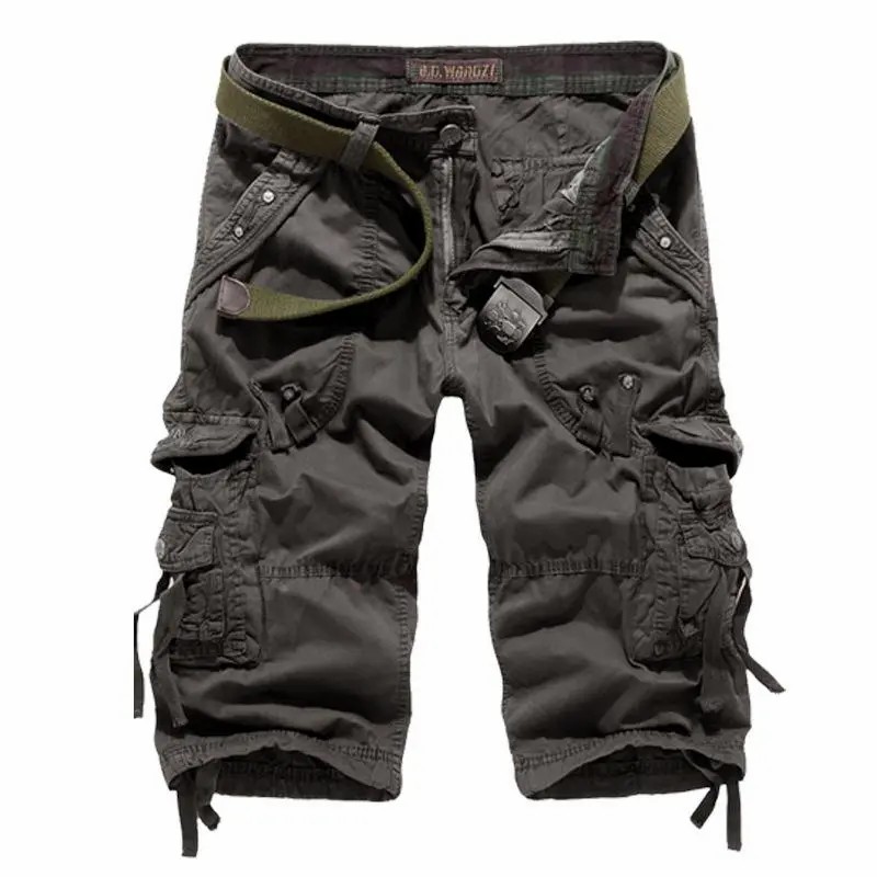 🔥Last day promotion🔥Men's Korean Style Multi-Pocket Cargo Shorts Fashion Trend Multi-Pocket Mid-Length Shorts