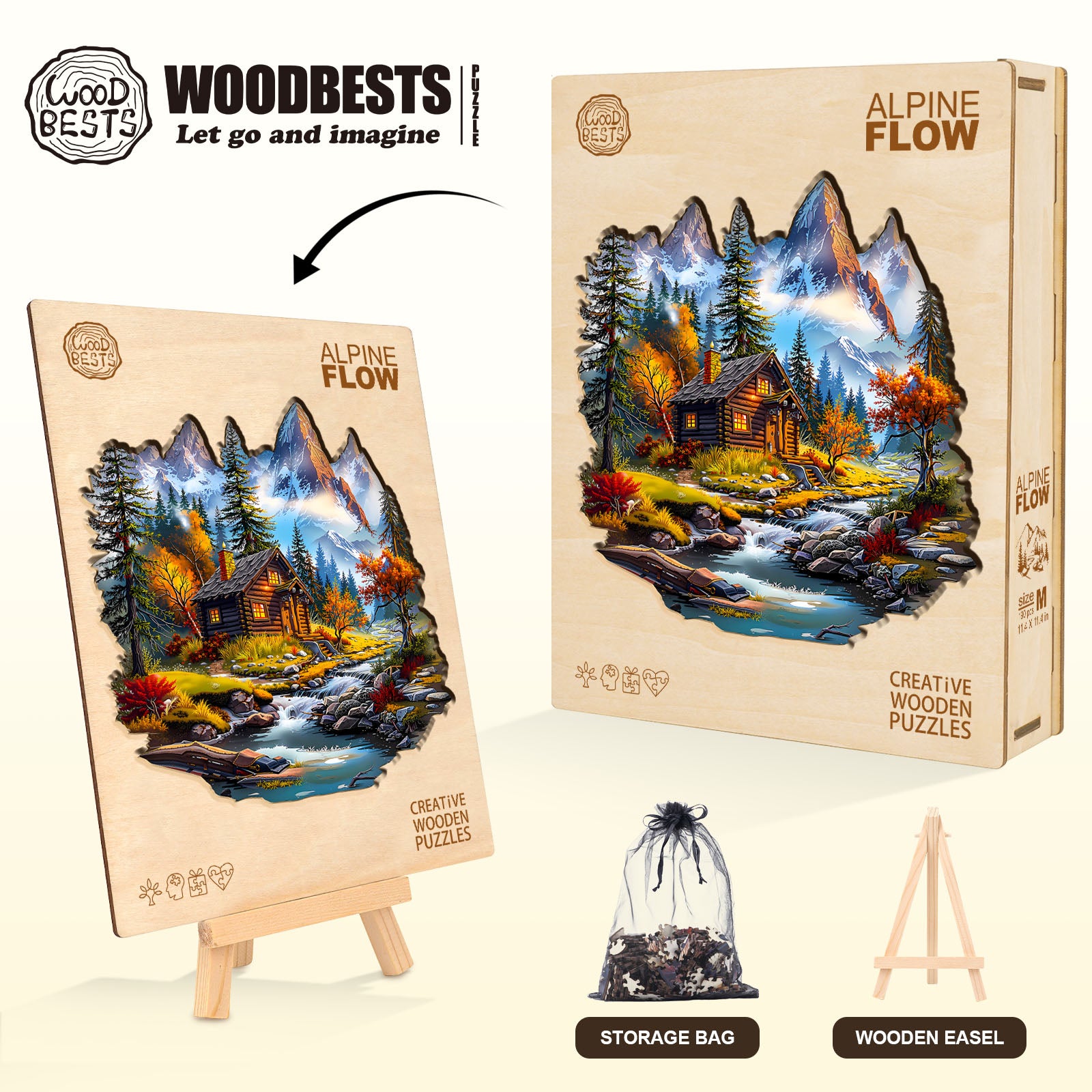 Alpine Flow Wooden Jigsaw Puzzle