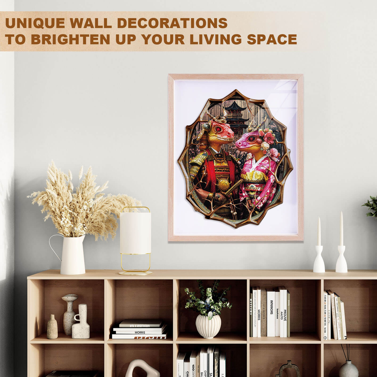 Lizard Warrior Wooden Jigsaw Puzzle