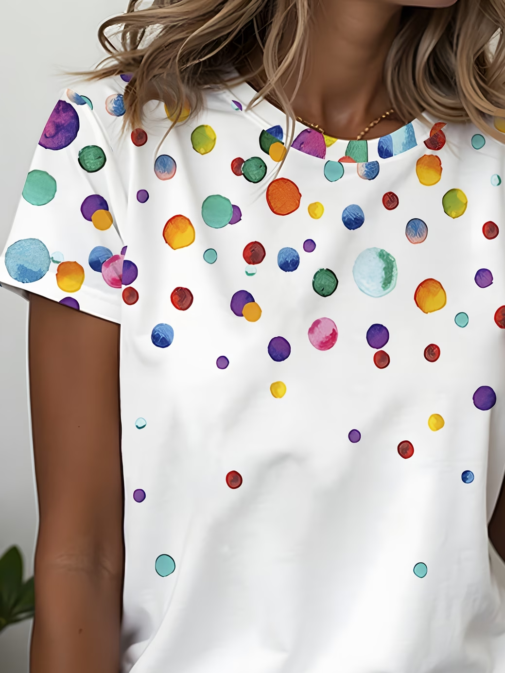 Women's Short Sleeve T-shirt Summer White Abstract Printing Jersey Crew Neck Daily Going Out Casual Top