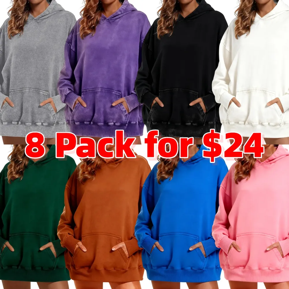 Unisex acid washed hoodie