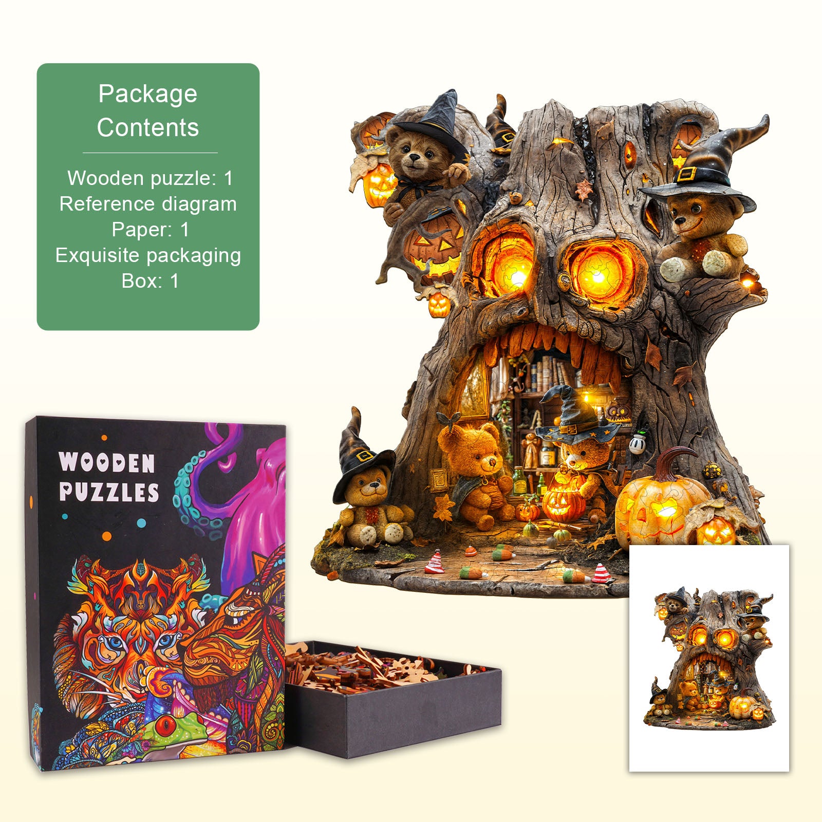 Enchanted Bearhouse Wooden Jigsaw Puzzle