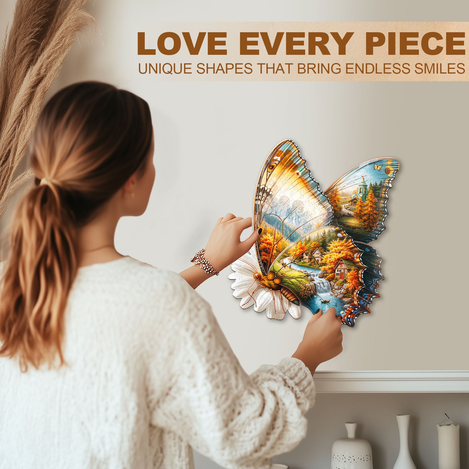 Autumn Wings Wooden Jigsaw Puzzle