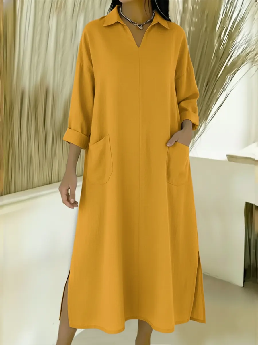 Women's Loose-fitting Denim Cotton Dress