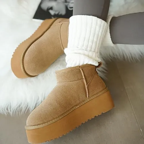 Women Lightweight Memory Foam Fuzzy Boots