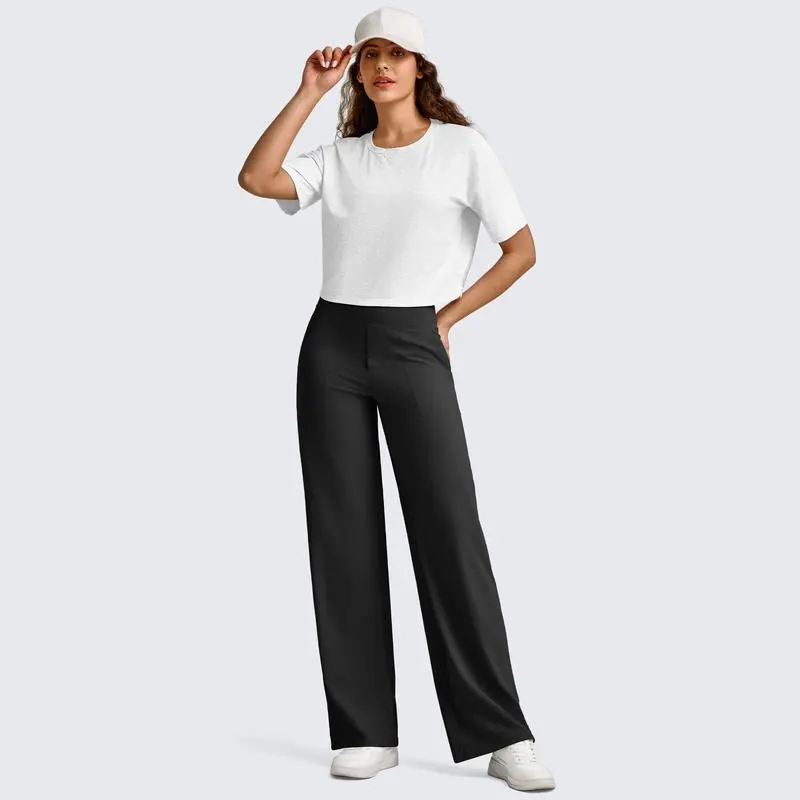 Women Loose High-Waist Business Casual Pants