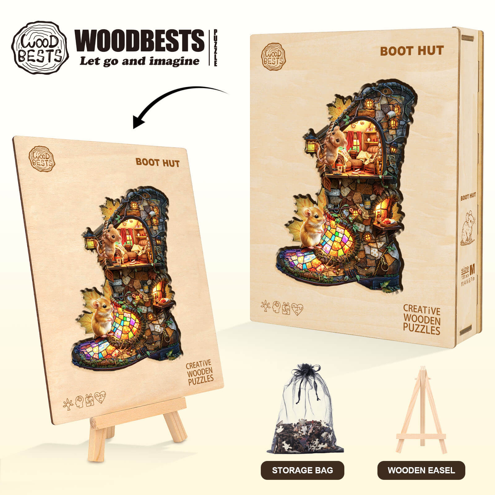 boot hut Wooden Jigsaw Puzzle