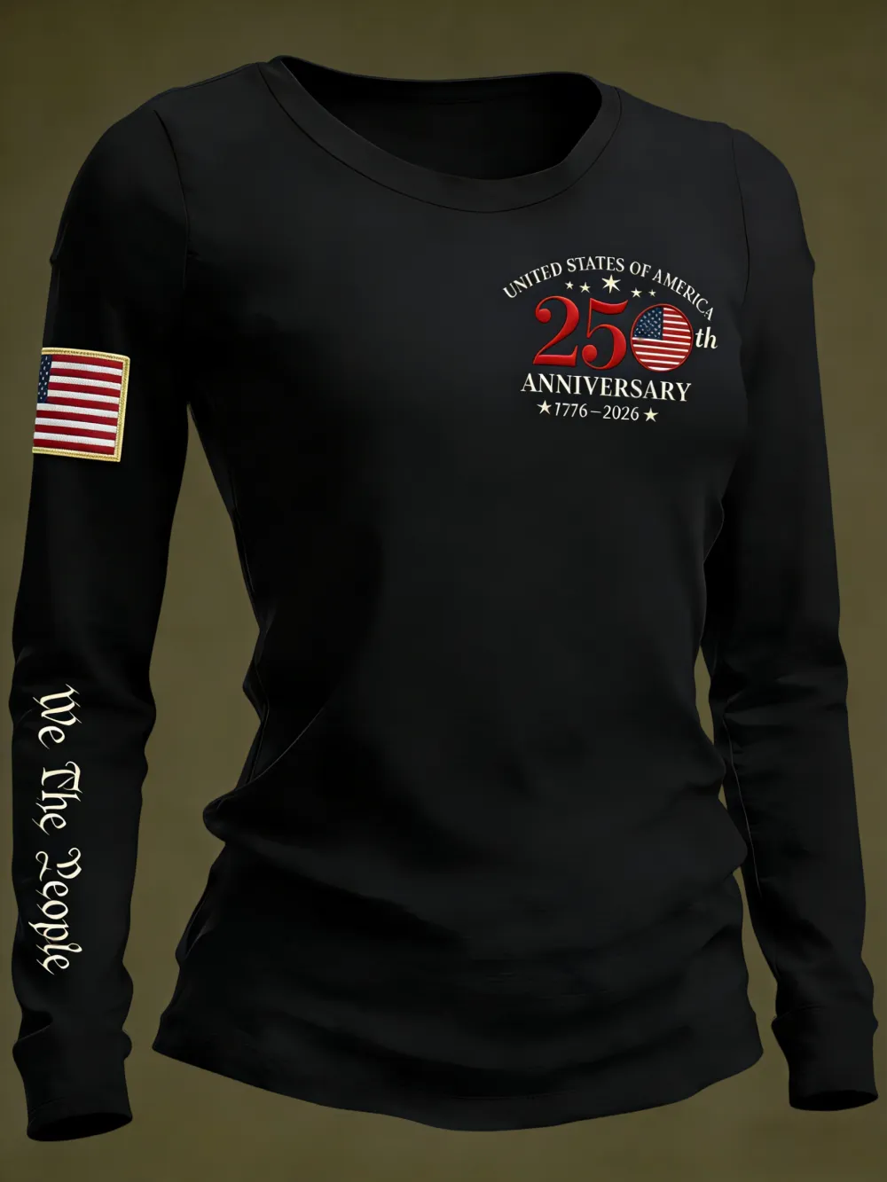 USA 250th Anniversary We The People Long Sleeve T-Shirt