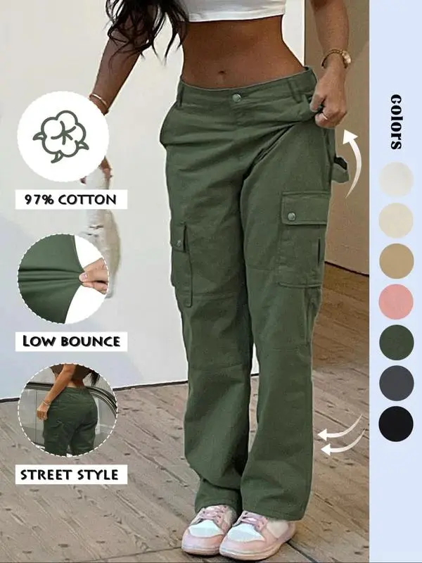 Women’s Baggy Cargo Pants – Comfortable Casual Streetwear