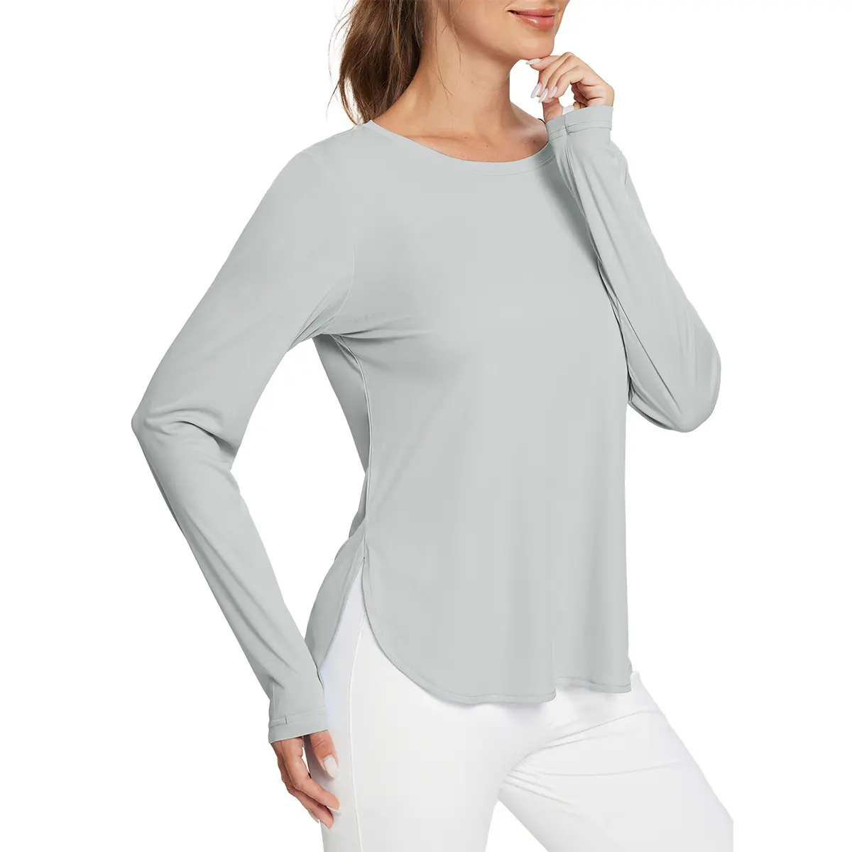 Women's Sun Shirts UPF 50+ Long Sleeve Hiking Tops Lightweight Quick Dry UV Protection Outdoor Clothing Workout Rash Guard Hiking Fishing Beach