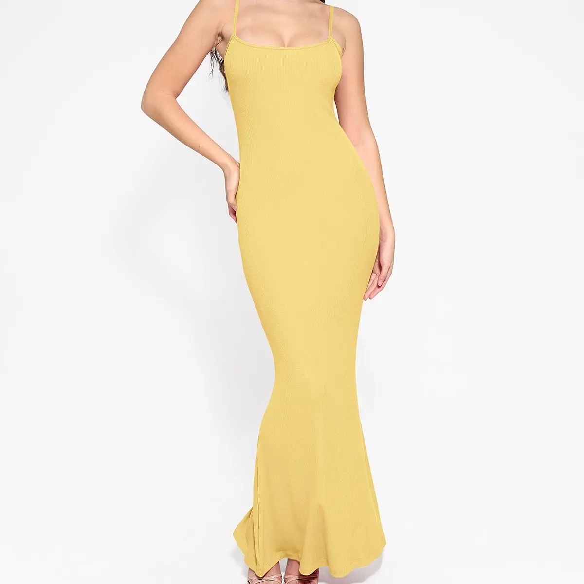 Built-In Shapewear Maxi Dress for Women