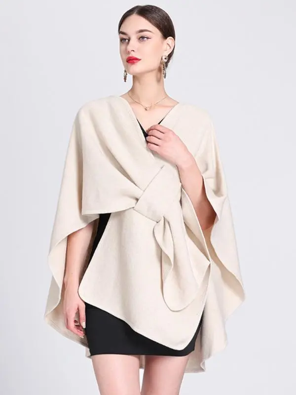 Women's Solid Color Cape Shawl