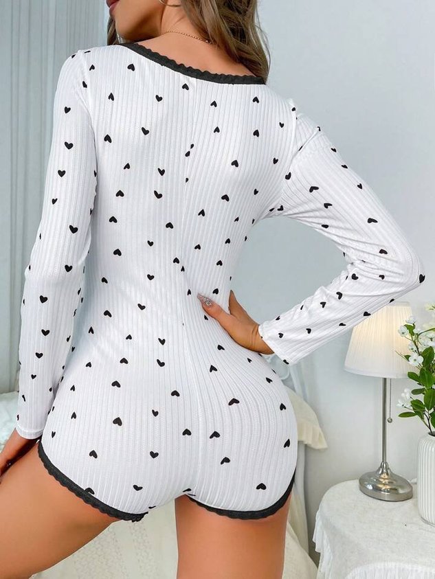 Sexy Heart/Cordate Romper
