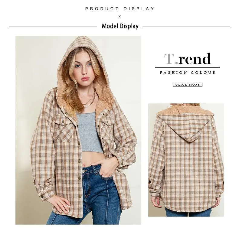 Women's plaid jacket