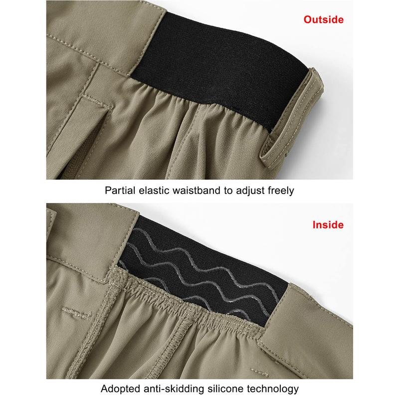 Men’s 9” Quick-Dry Stretch Golf & Work Shorts – Lightweight Casual Shorts with 3 Pockets