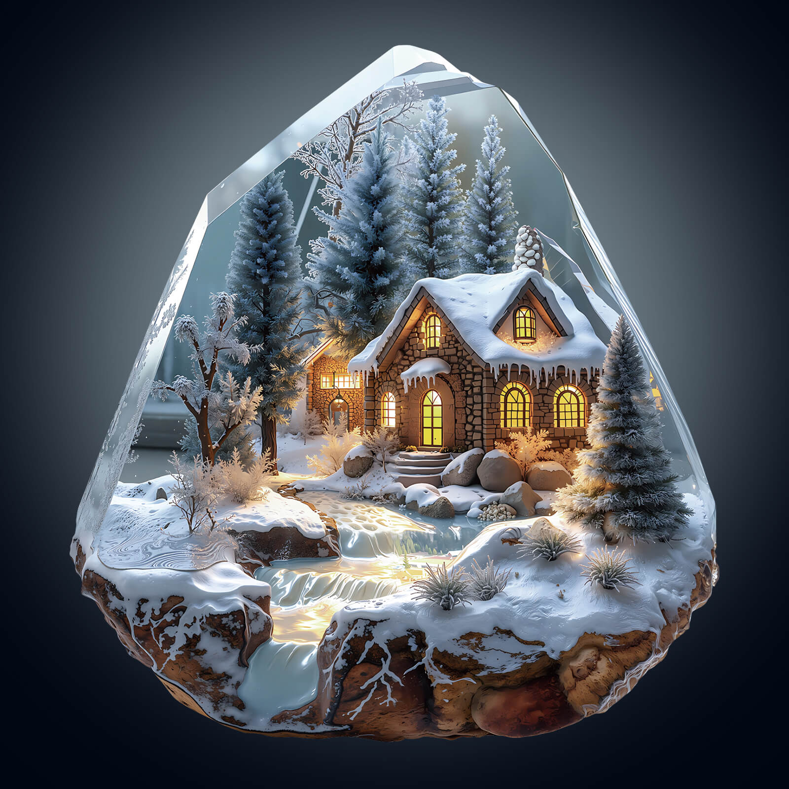 Snowlight Cottage Wooden Jigsaw Puzzle