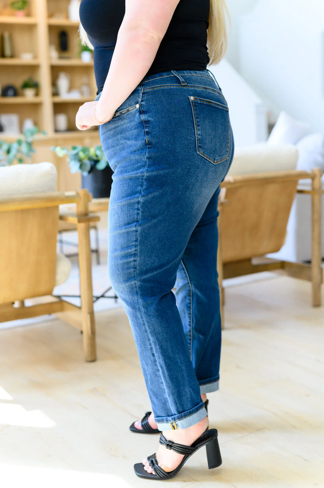 High Rise Boyfriend Jeans