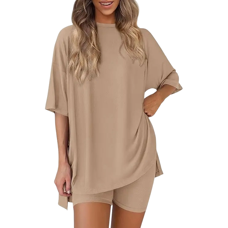 Pocket Biker Shorts Minimalist Lounge Wear Soft Viscose Fabric Comfy Homewear Cozy Pjs