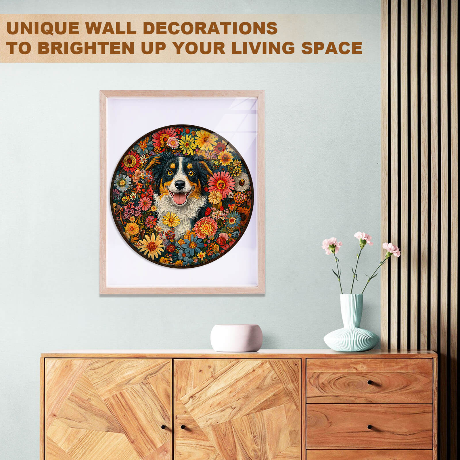 Fantasy Garden Guardian-Dog Wooden Jigsaw Puzzle