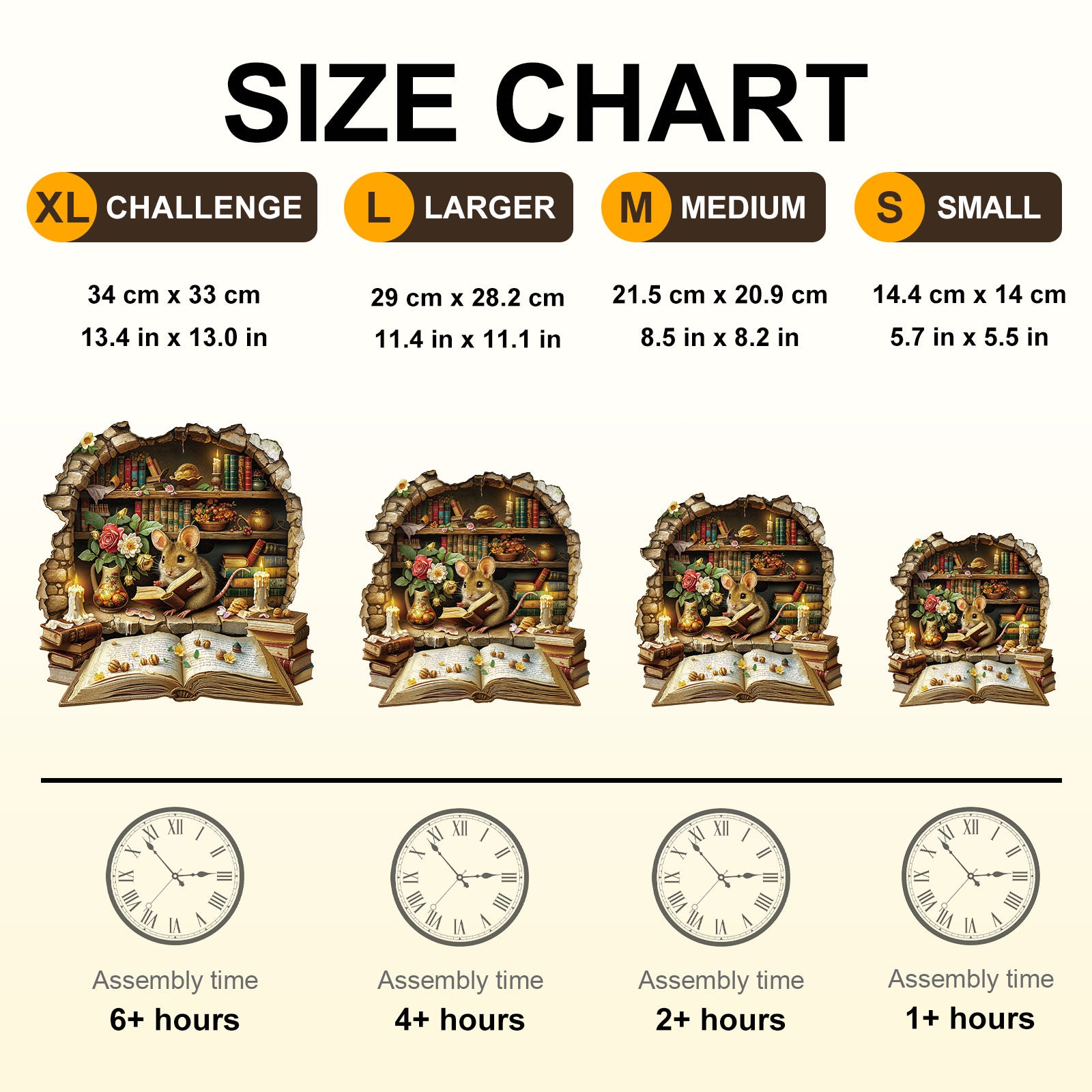 Scholar Mouse Wooden Jigsaw Puzzle