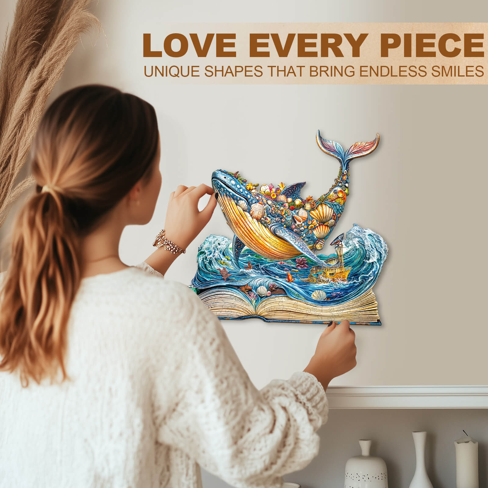 Whale Story-1 Wooden Jigsaw Puzzle