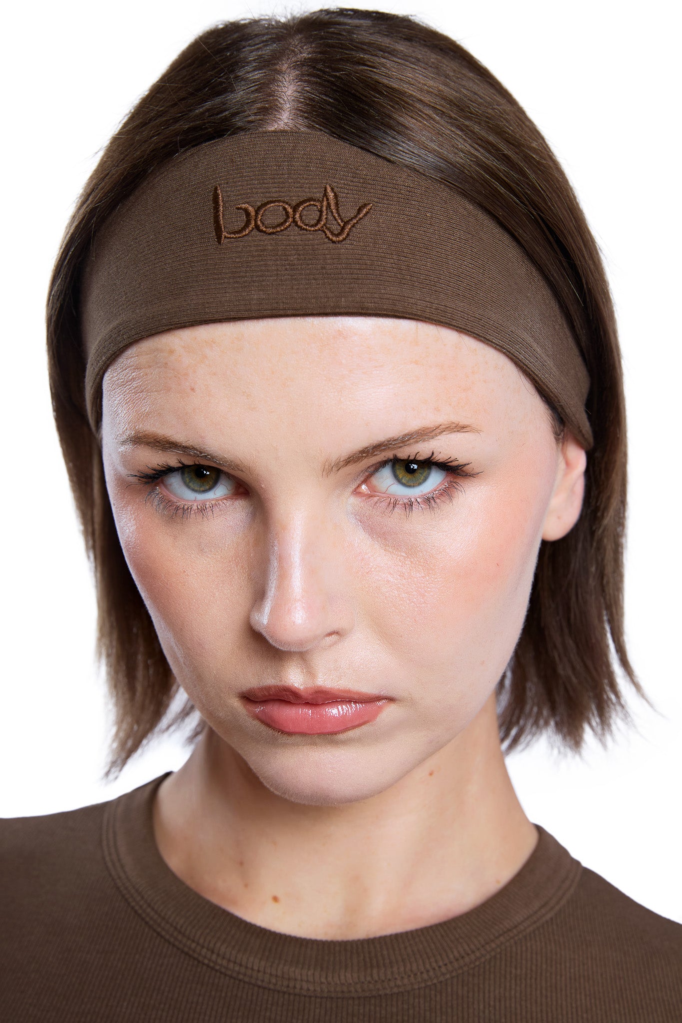 RIBBED HEADBAND ESSENTIAL (BROWN)