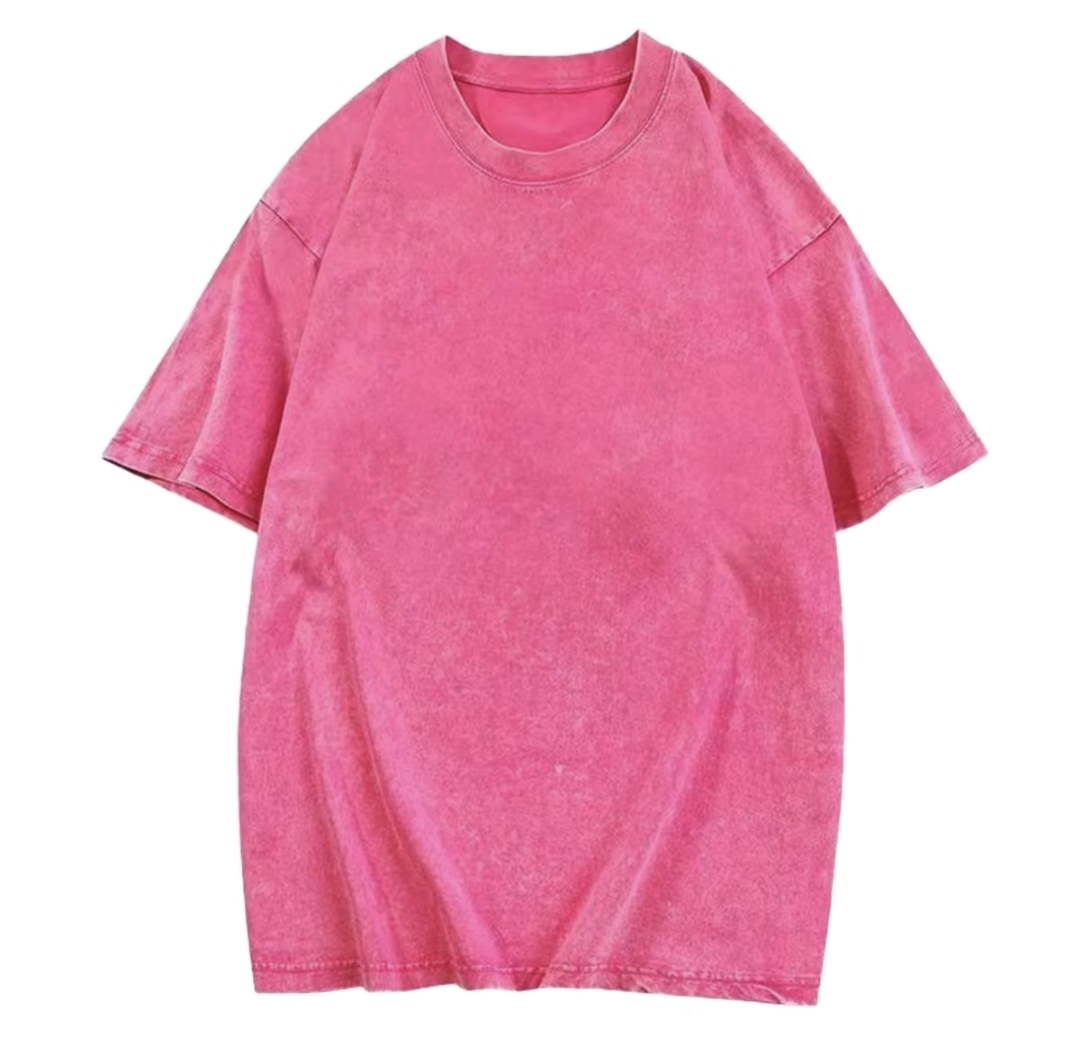 Holafish Women’s Acid Wash Oversized T-Shirt – Casual Cotton Crew Neck Summer Tee with Loose Fit & Streetwear Style