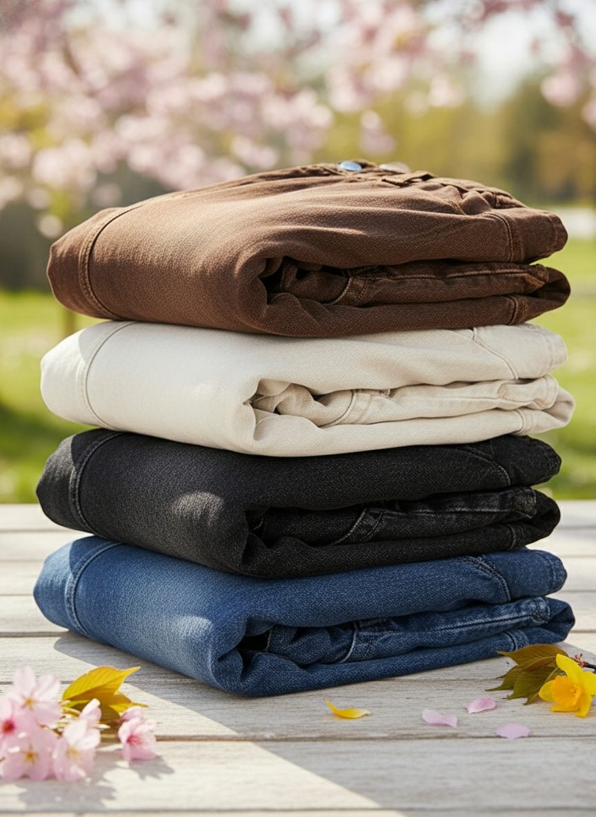 New Arrivals🔥 Women's Casual Simple Denim Cotton Pants