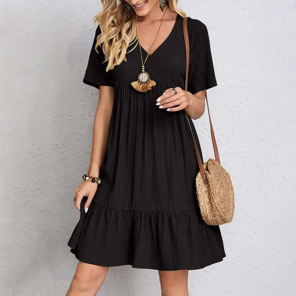 Limited Stock🛒Clearance sale🔥Loose casual tie waist flowy dress
