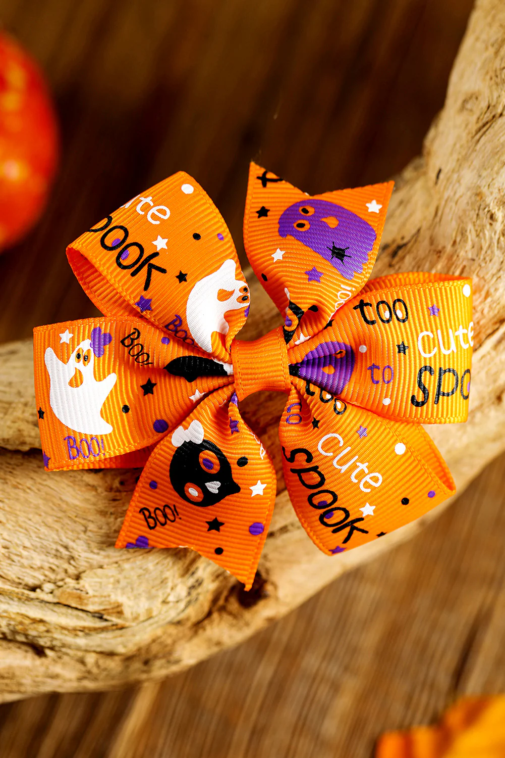 Citrus Halloween Random Pattern Bow Halloween Hair Clip