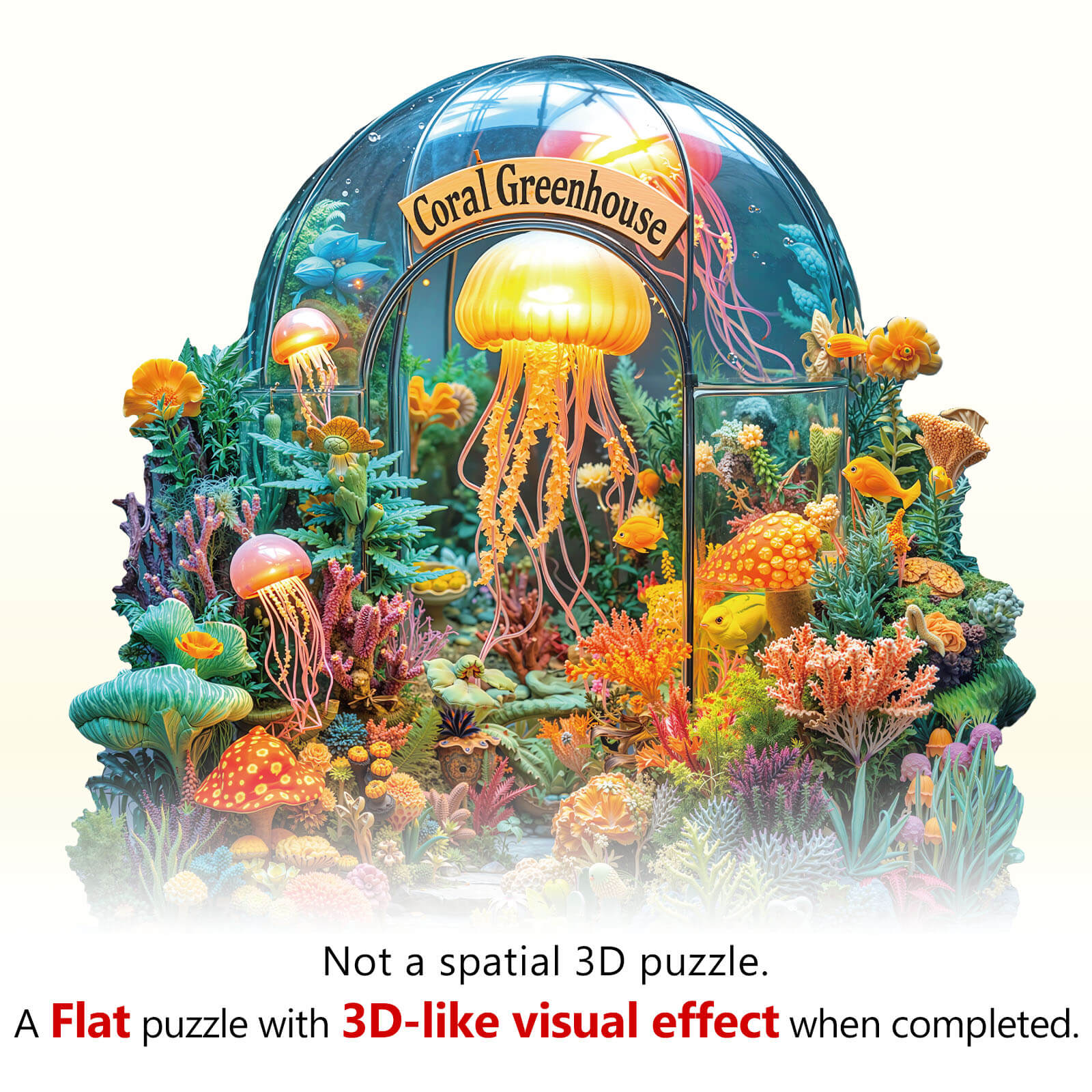 Coral greenhouse Wooden Jigsaw Puzzle