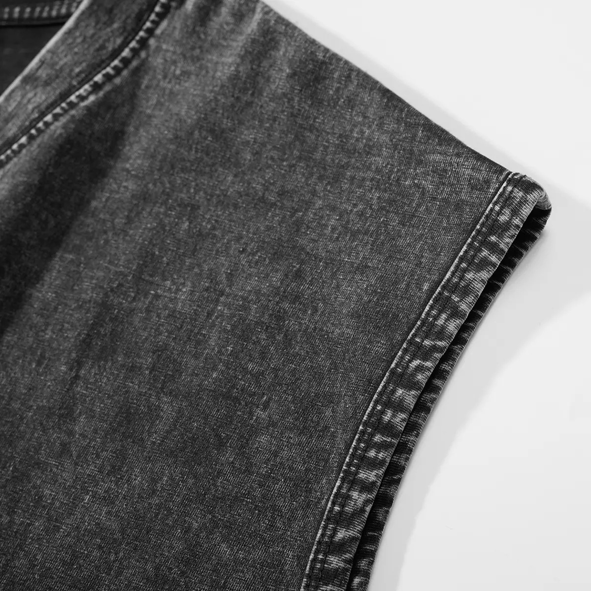 Men's Oversized Sleeveless Vest - Vintage Heavy Cotton Washed Loose Fit Athletic Tee