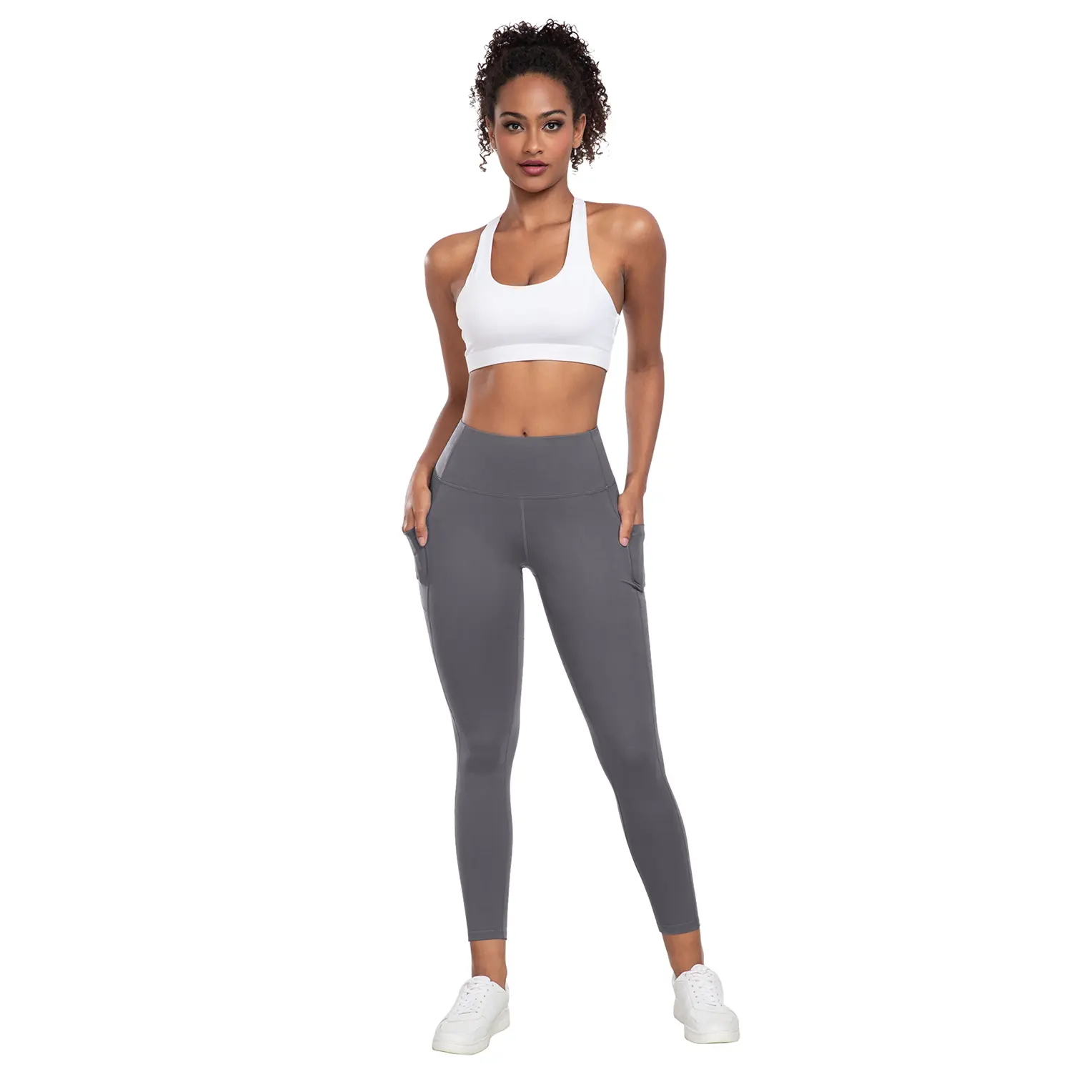 6-PACK High Waist Pants With Pockets Running Yoga Leggings for Women Leggings with Pockets