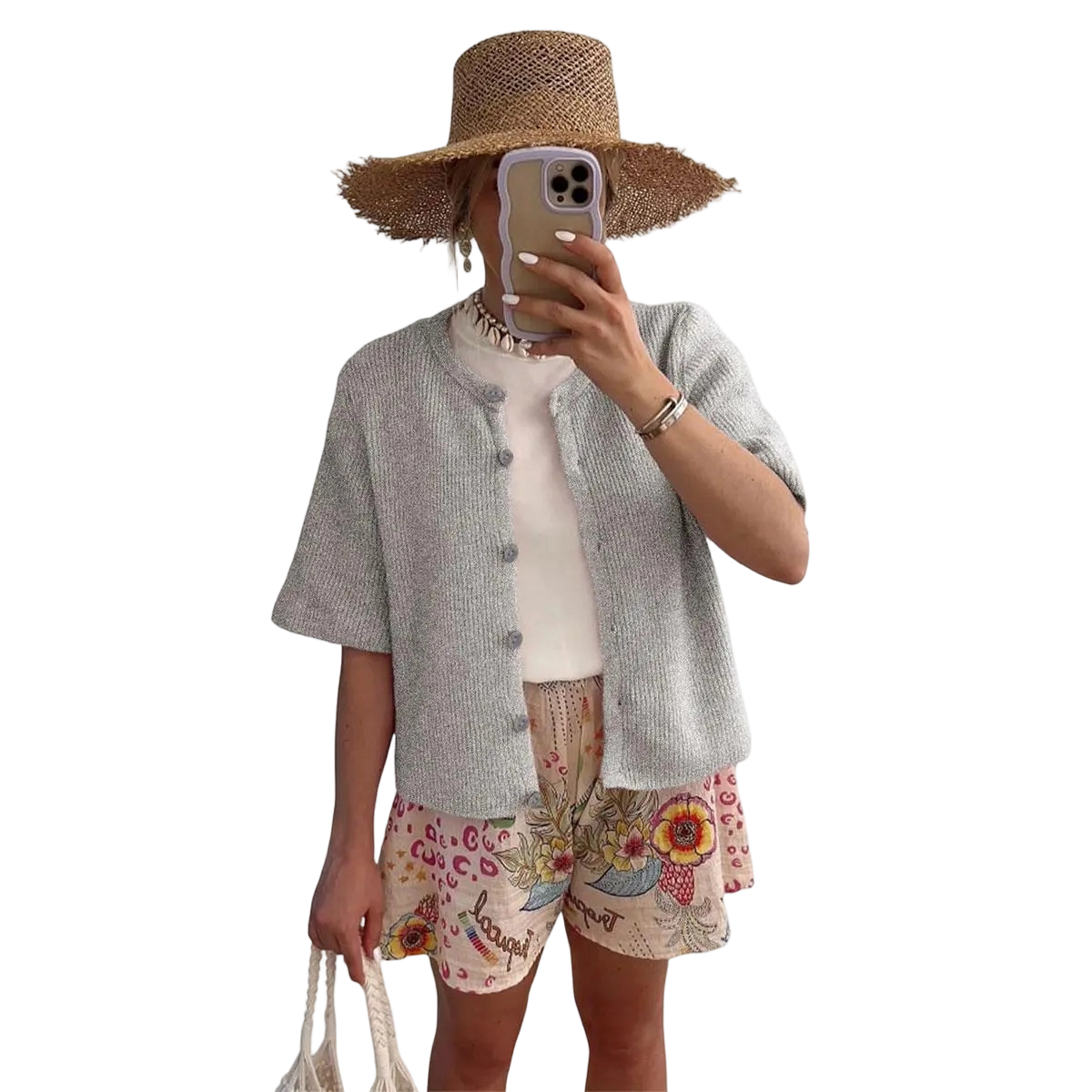 Women's Lightweight Ribbed Knit Cardigan