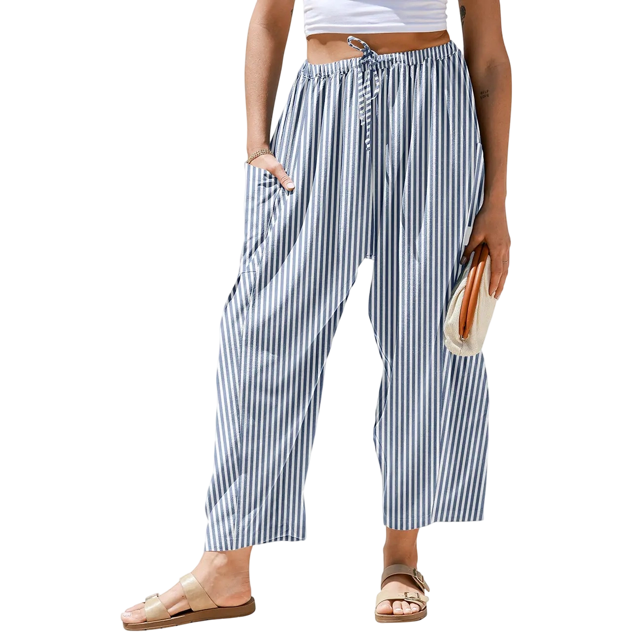 Women's SS26 Wide Leg Gingham Plaid Pants💐