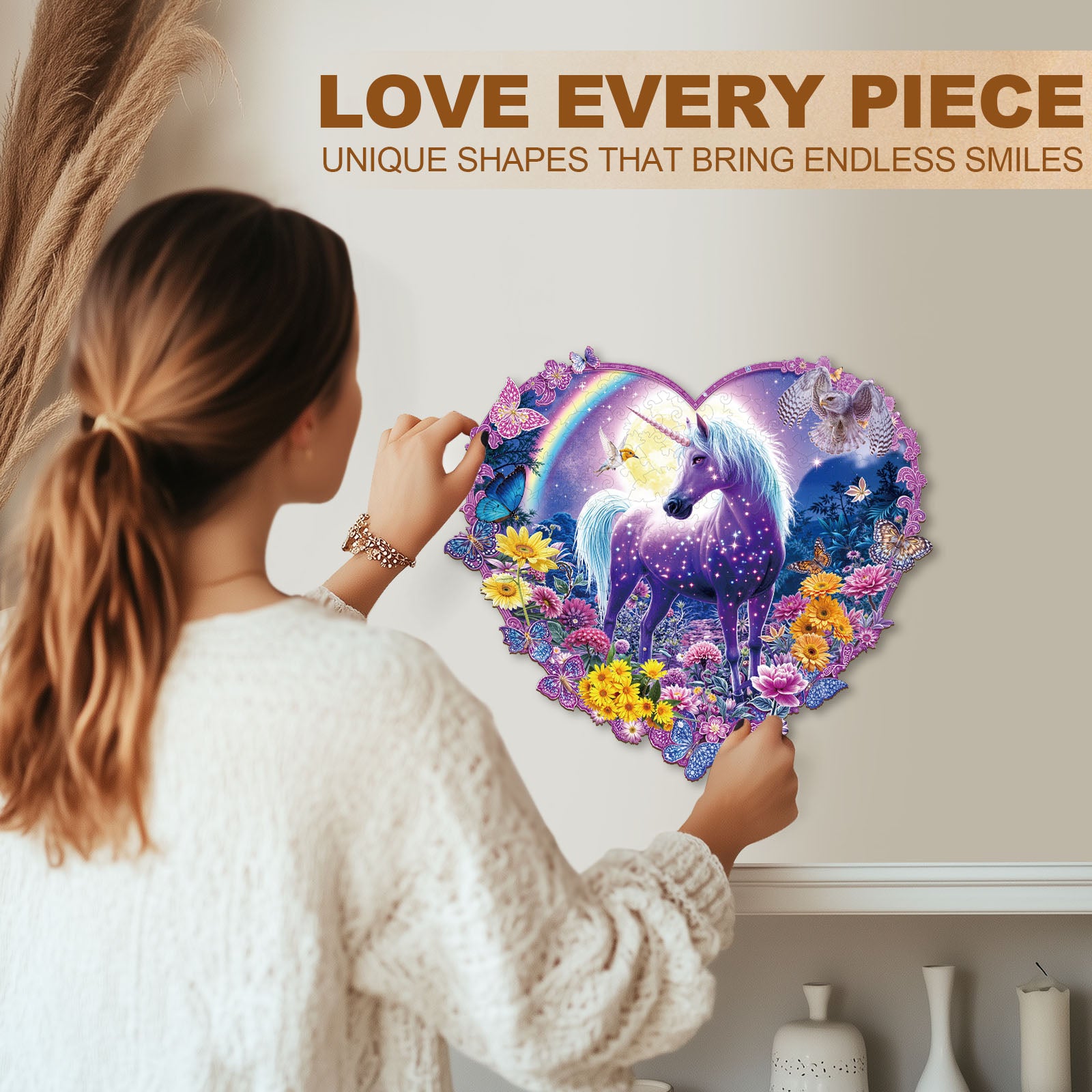 Moonlight Mirage Wooden Jigsaw Puzzle