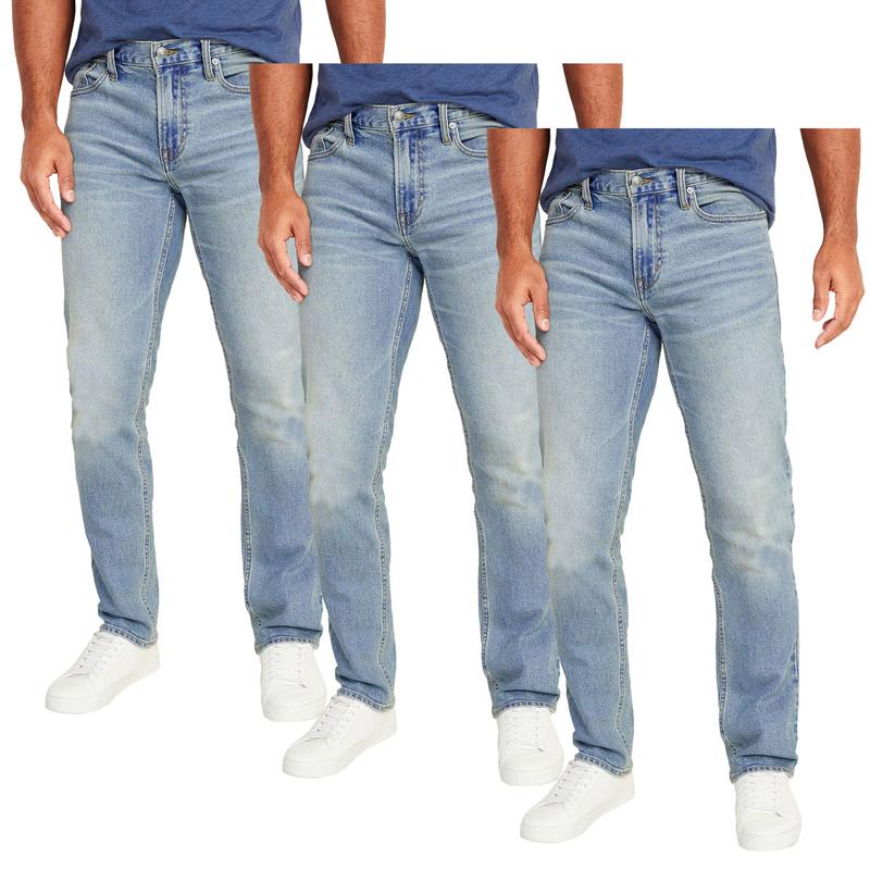 Men’s Slim Straight Flex Stretch Jeans — Everyday Comfort Denim