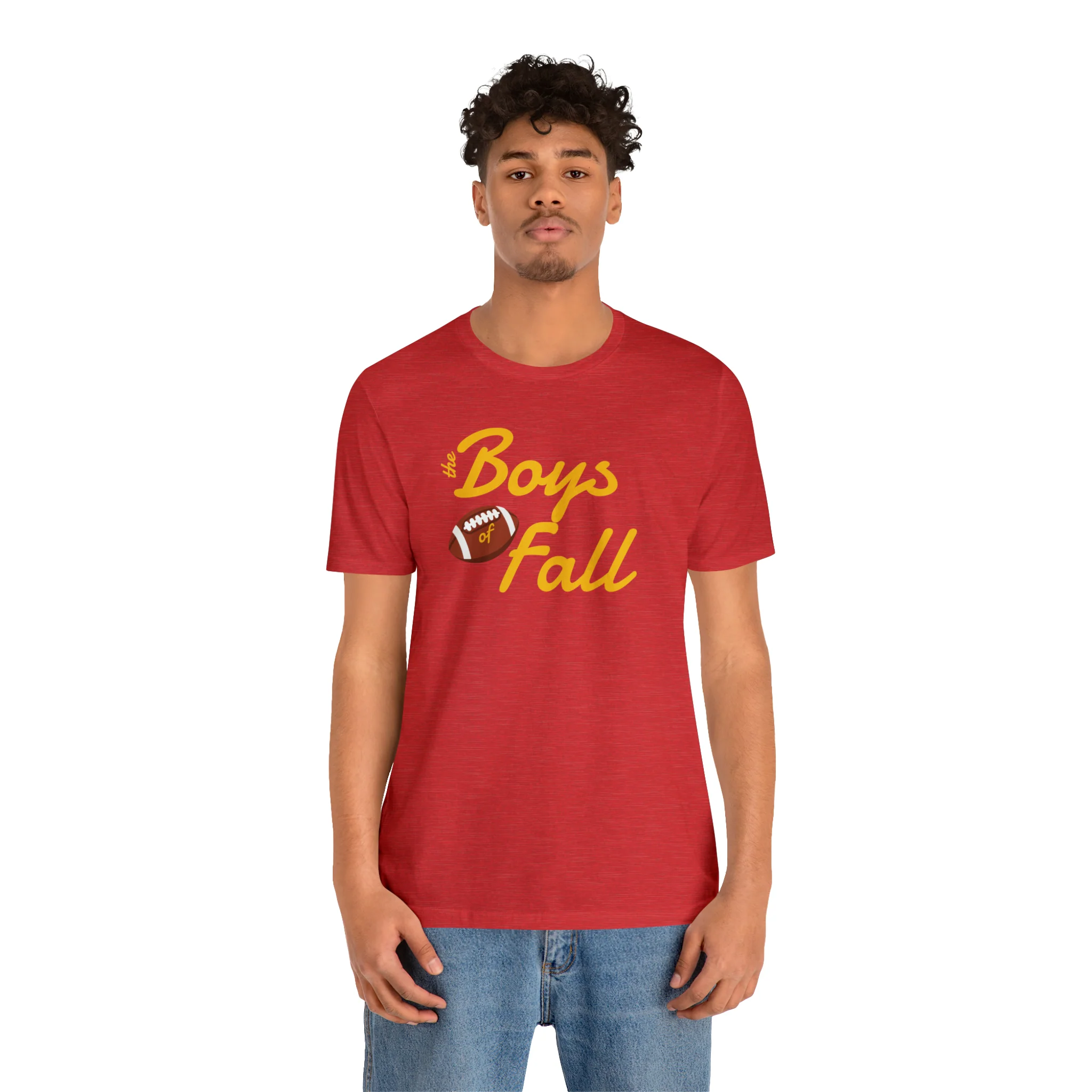 Boys of Fall Football Patch Unisex Softstyle T-Shirt