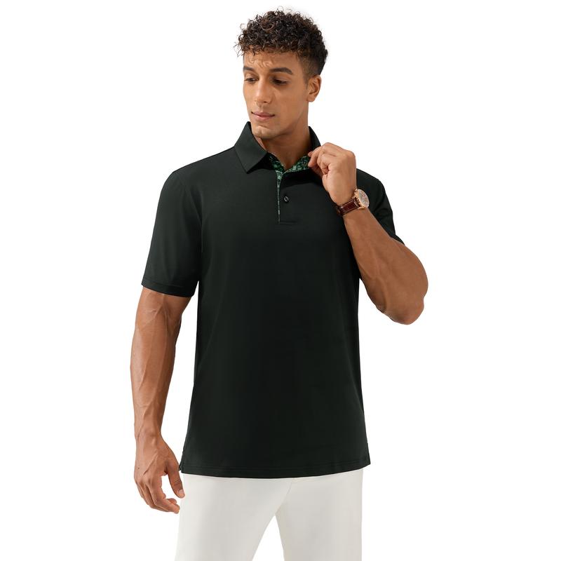 Men’s Performance Polo Shirt – Breathable Stretch Short Sleeve Casual Fit