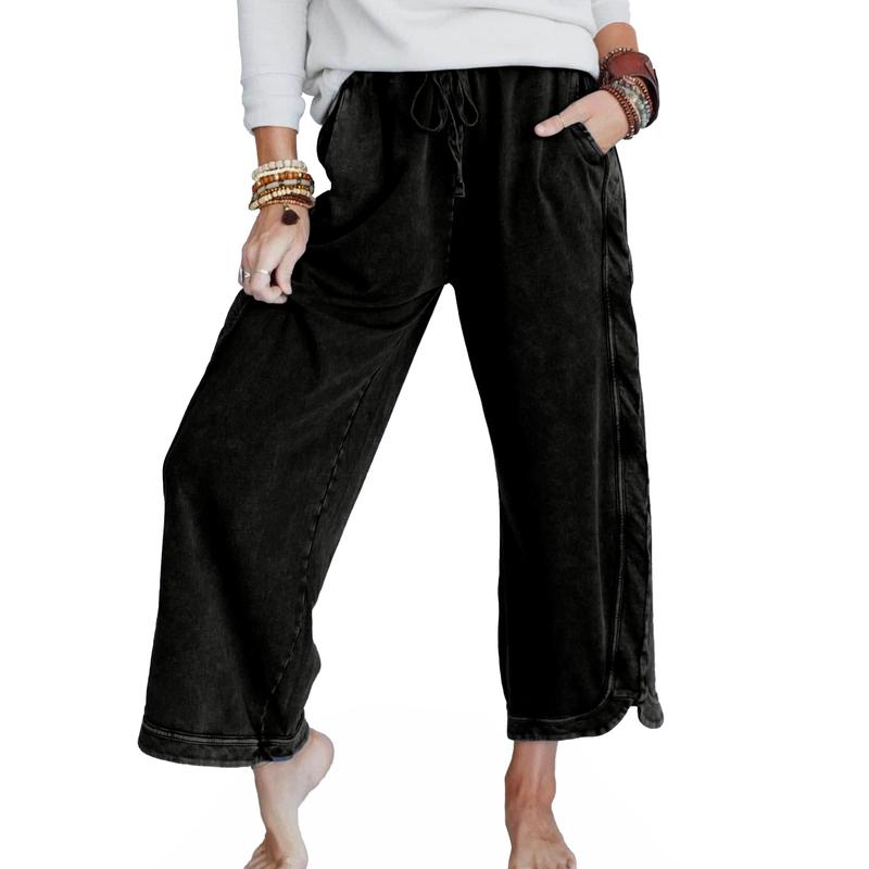 Comfy Wide Leg Pants with Pockets – High Waist